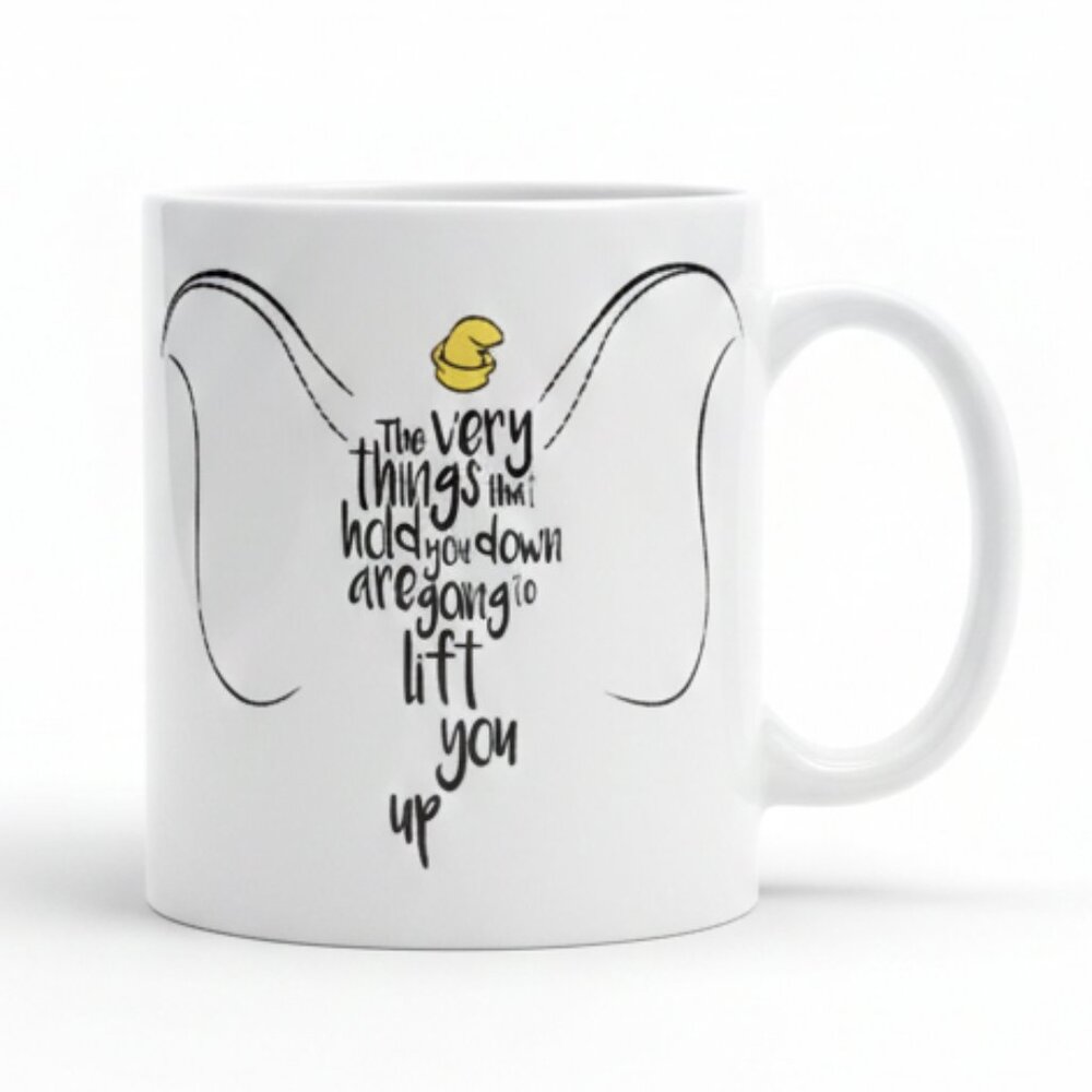 DISNEY - Dumbo White Inspirational  Ceramic Mug